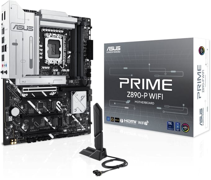 ASUS PRIME Z890-P WIFI - Moederbord - Intel Z890 - ATX - Compatible met Intel Core Ultra Processoren - LGA 1851 Socket