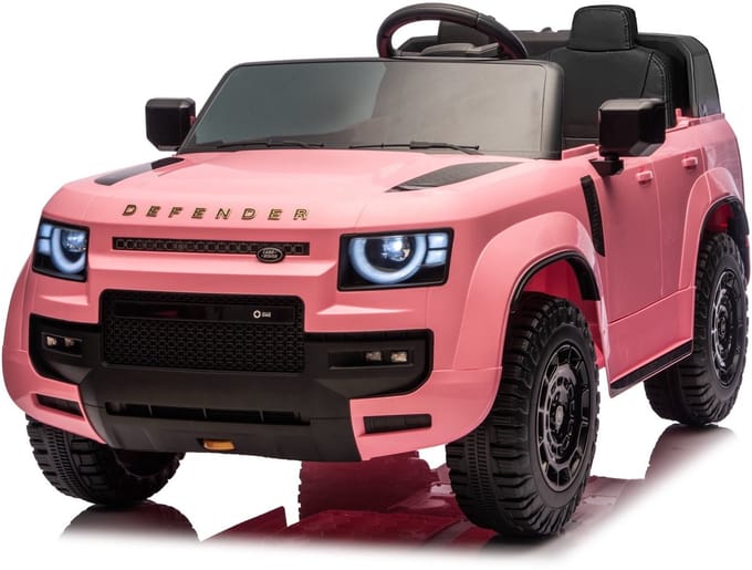 Land Rover Defender 24V 2 persoons kinderauto Roze
