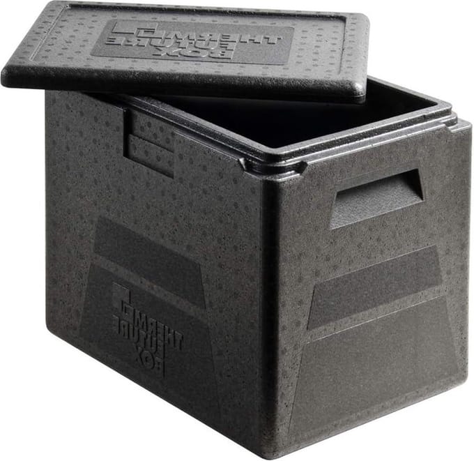 25 liter extra hoge thermobox van EPP isolatie - koelbox warmhoudbox transportbox met deksel
