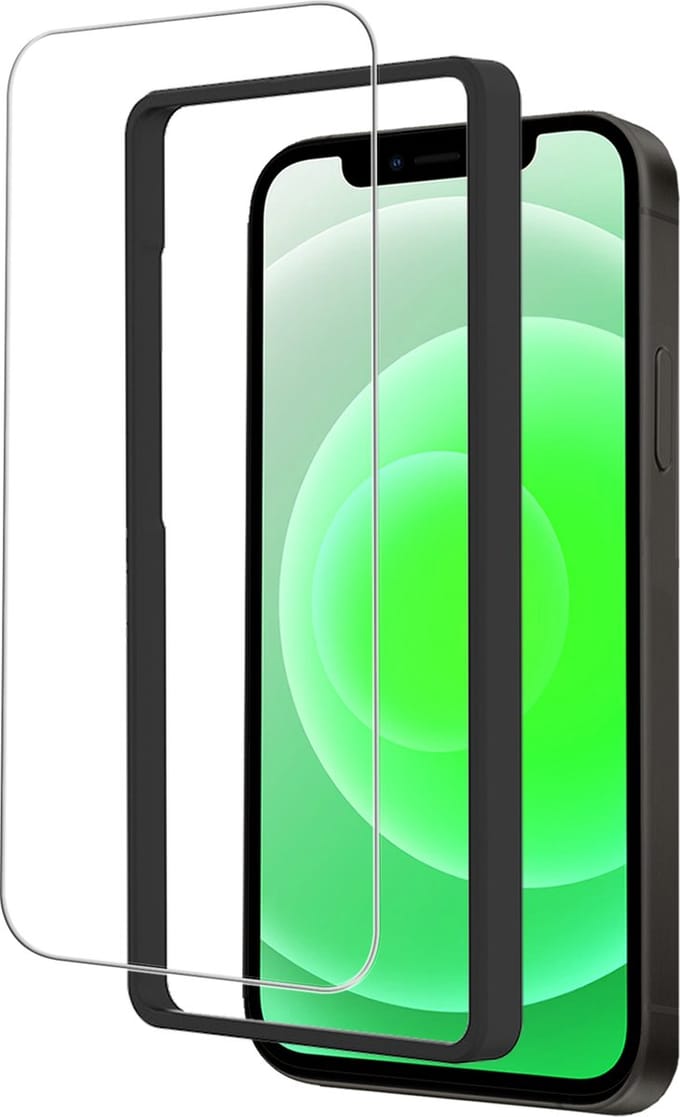 Screenprotector Geschikt voor Apple iPhone 12 Pro Max - Met Installatie Frame - Beschermglas - Gehard Glas - Tempered Glass - Screen Protector