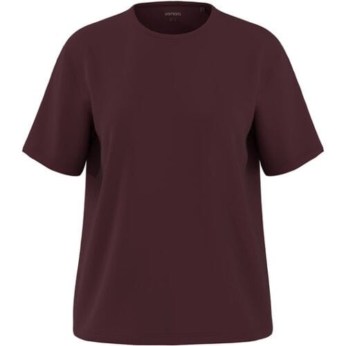 ESMARA Dames T-shirt (Bordeaux, S (36/38))
