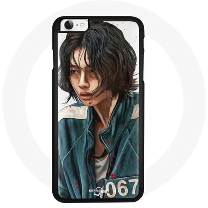 Coque - Kang Sae byeok - iPhone 6 - Souple - Noir - Squid Game