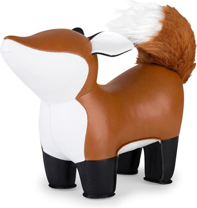 Zuny boekensteun fox furi tan/white
