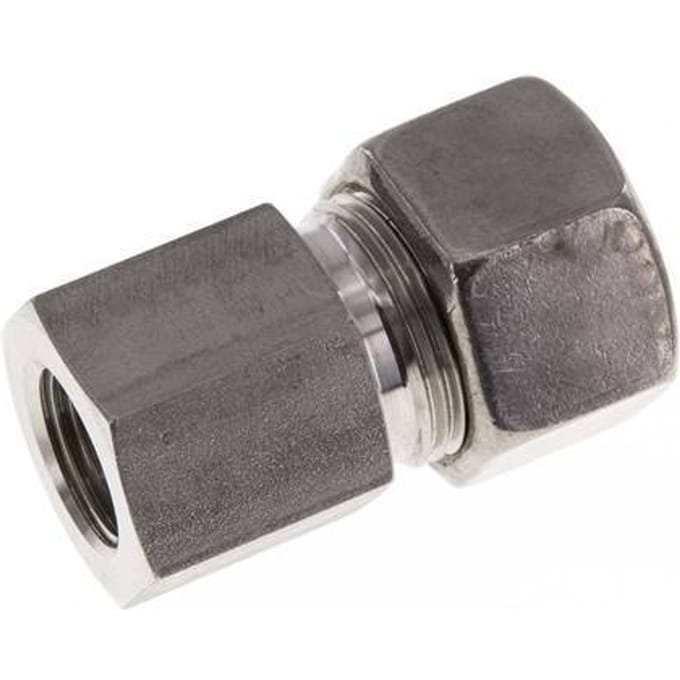 G 1/2'' x 20S RVS Rechte Knelfitting 400 Bar DIN 2353 - FL2S-FO-ST-012G-20-S