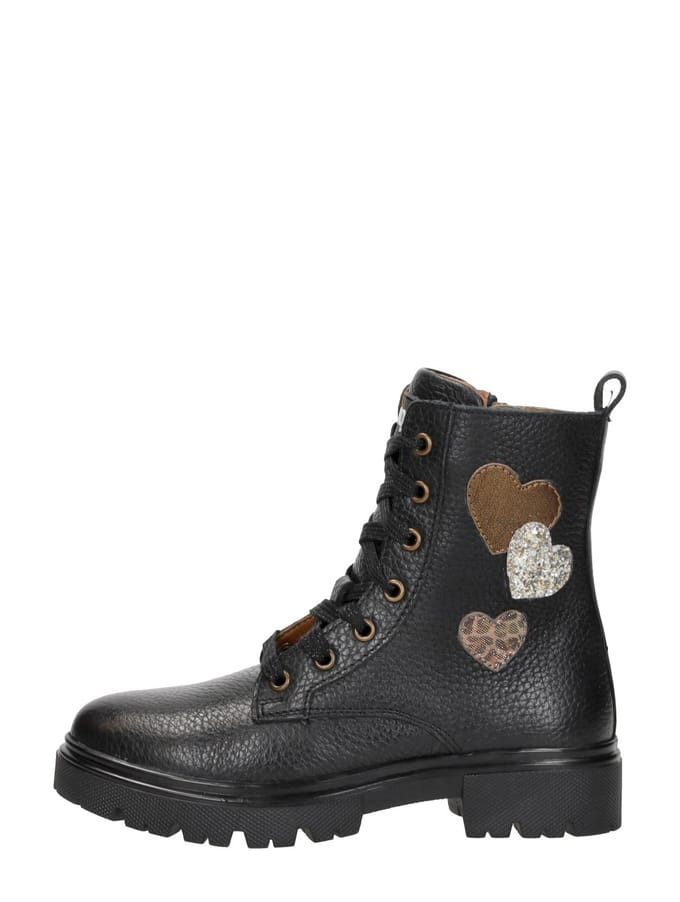 KEQ Veterschoen hoog Veterschoen hoog - Zwart - Maat 33