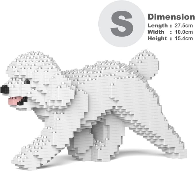 Dieren Bouwstenen Speelgoed Poedel 3D Model
