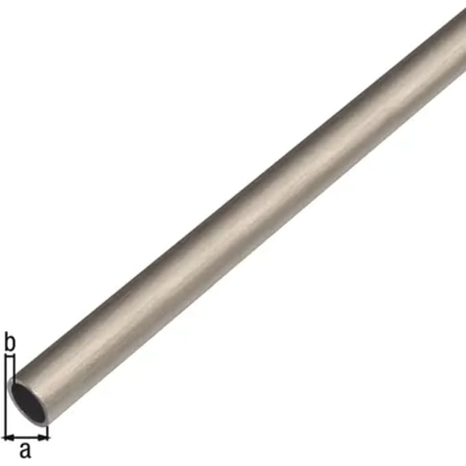 Alberts Buis - Aluminium - Donker Rvs Look - Diam. 8x1mm - 1m