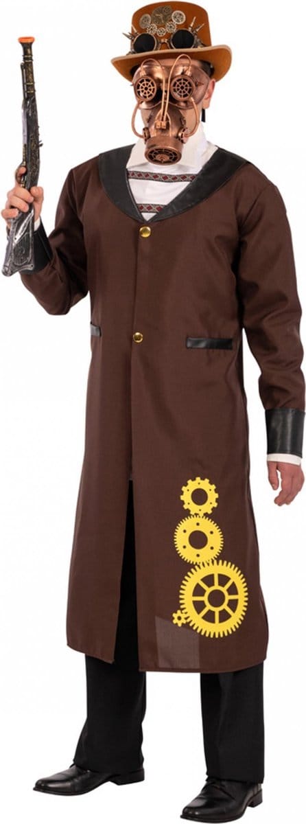 Carnival Toys Verkleedpak Steampunk Heren Polyester Bruin Mt M