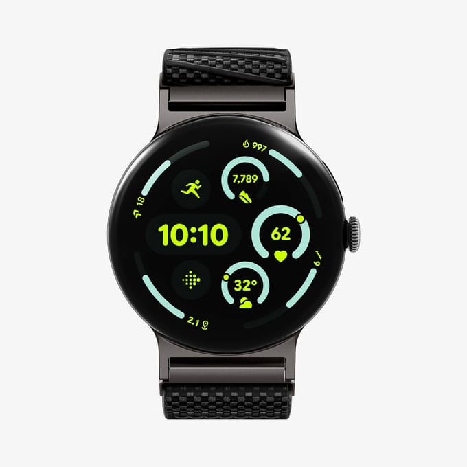 Spigen Lite Fit X-Bandje, Zwart - Google Pixel Watch 4/3/2/1 41 Mm