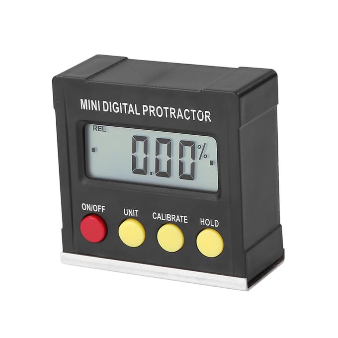 Instrument de mesure de base magnétique de niveau électronique, indicateur d'angle horizontal, rapporteur numérique, inclinomètre noir