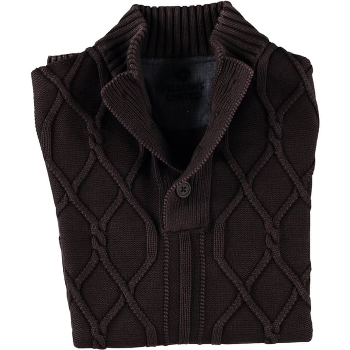 Fellows United Fellows United Pullover Buttons Overdye Brown (22.1116 - 140)