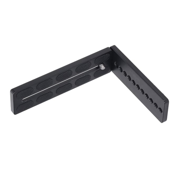 Verticale Camera Snelkoppelingsplaat Aluminiumlegering L-vormige Standaard Met 1/4 Schroefgat gray