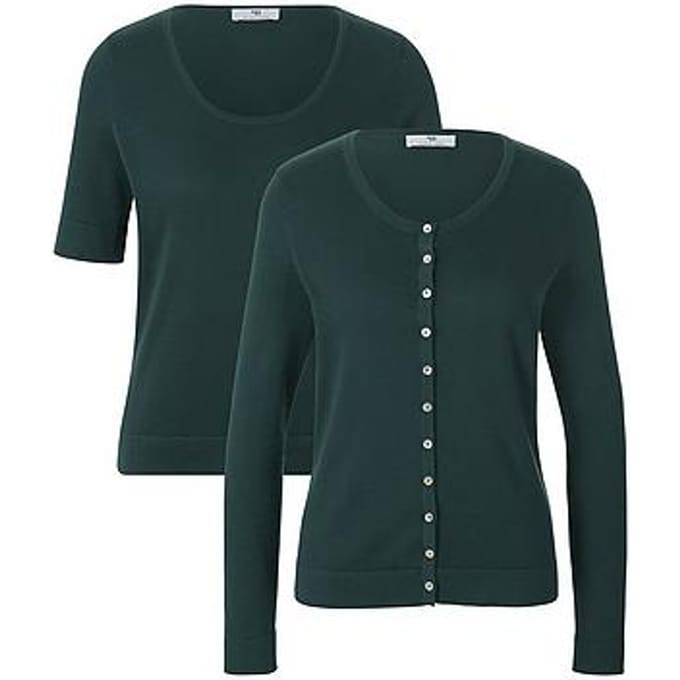 Twinset 100% katoen Van Peter Hahn groen