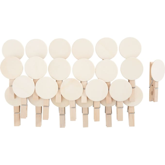 VBS Houten clip "Button round"