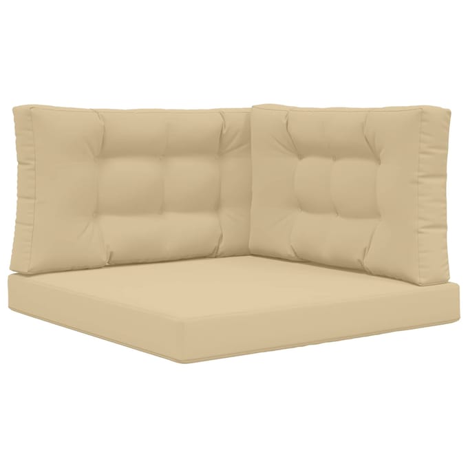vidaXL - Buitenbankkussen - Polyester - Beige - 80 - x - 80 - cm