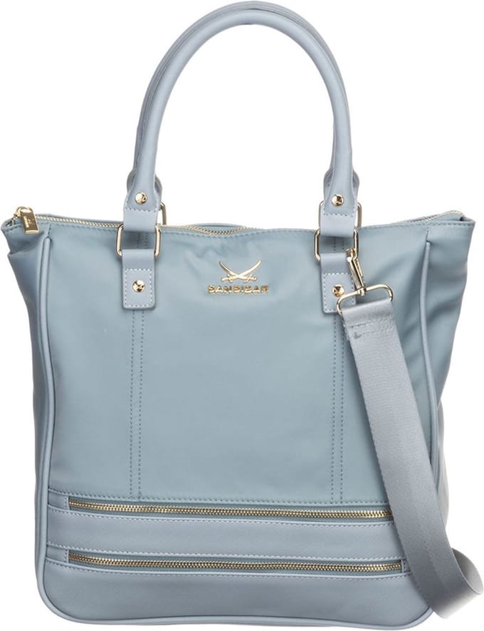 Sansibar Handtas Schoudertas Shopper Jeans Lichtblauw