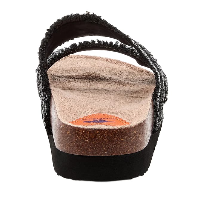 Rocket Dog Dames/Dames Aruba Raffia Teenslippers (Zwart)