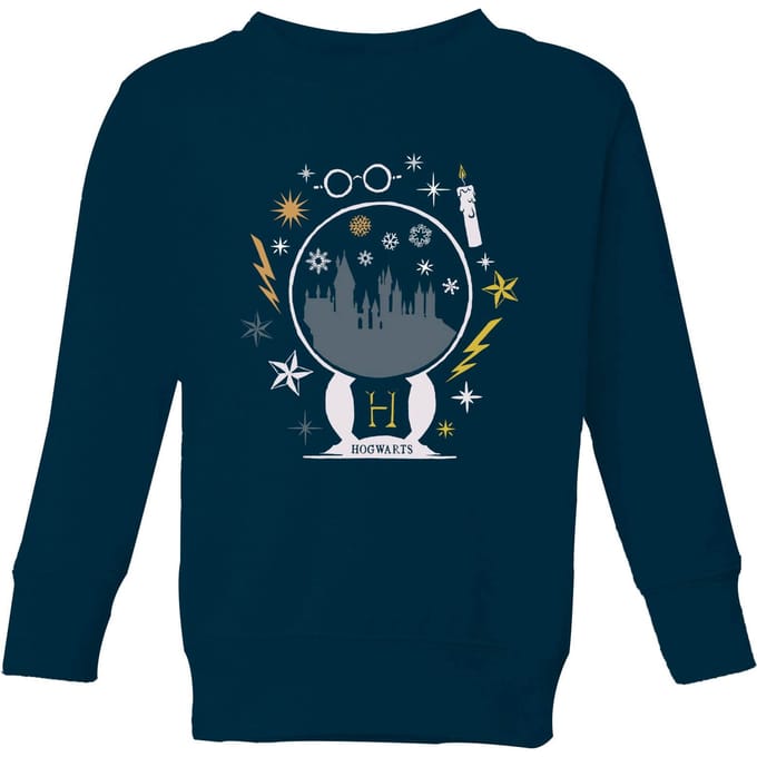 Harry Potter Hogwarts Kids' Sweatshirt - Navy - 146/152 (11-12 jaar)