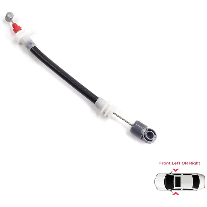 BDP1569 Poignée de porte extérieure avant Support Câble Bowden de déverrouillage 177 mm Pour BMW X5 E53 2000-2006 51218243615 51218243616