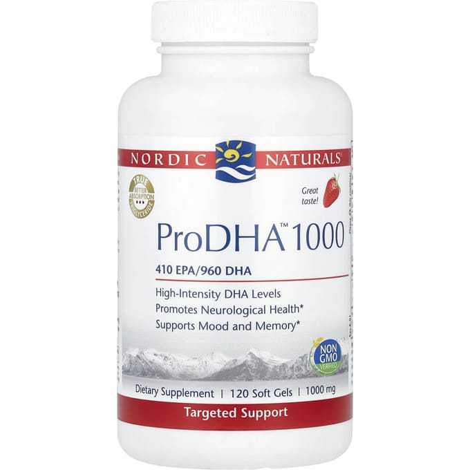 Prodha™ 1000, Aardbeiensmaak, 120 Softgels