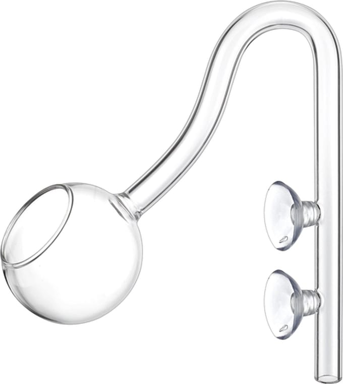 HS Aqua glazen uitstroombuis Bold