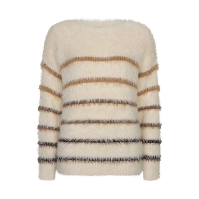 Red Button Rb sweet fuzzy stripe beige