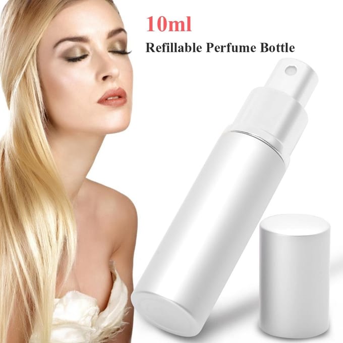 10ml Navulbare Parfumfles Draagbare Lege Pomp Lotion Parfum Verstuiver Zilver rood