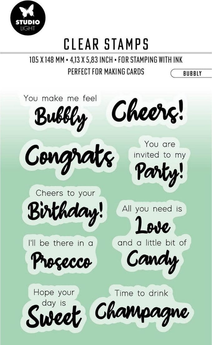 Studio Light Clear Stamp By Laurens Bubbly ENG