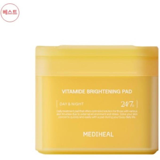 MEDIHEAL Toner Pad 100 Pads (8types) Vitamide Brightening