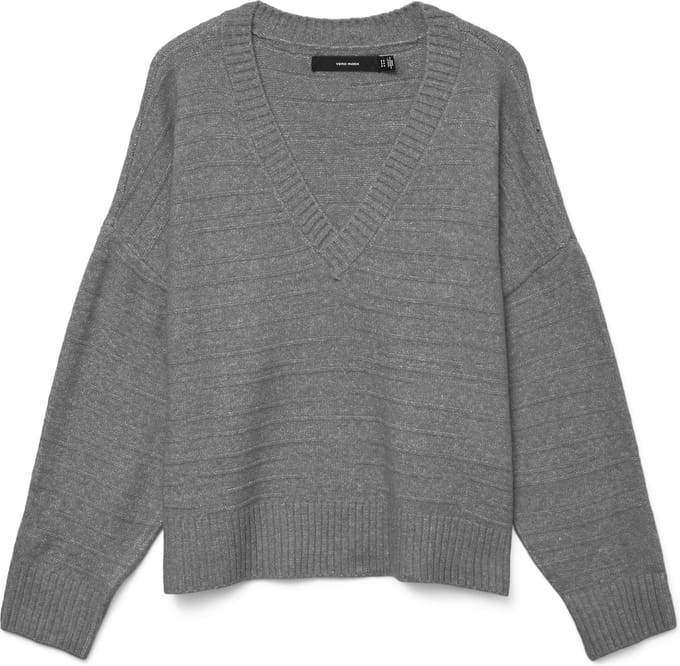 VERO MODA - VMBOOM STRUCTURE LS V-NECK PULLOVER BOO - Dames - Gebreide truien