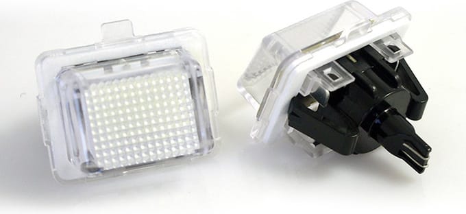 Mercedes W204 LED kenteken verlichting