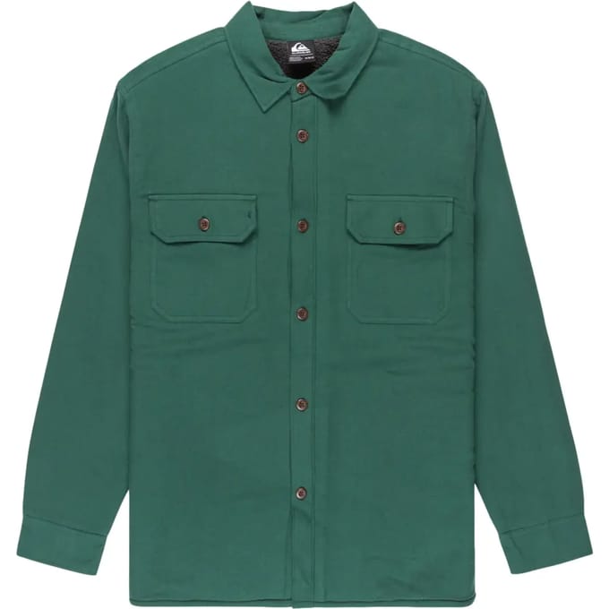 Quiksilver Husson Overhemd Met Lange Mouwen Groen S Man