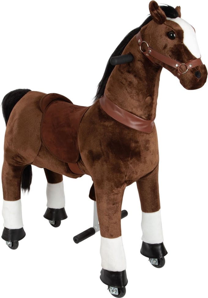 Small Foot - Brown Rocking Horse on Wheels