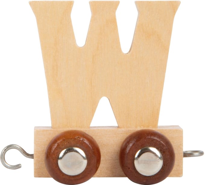 Small Foot - Wooden Letter Train - W - 12 pieces