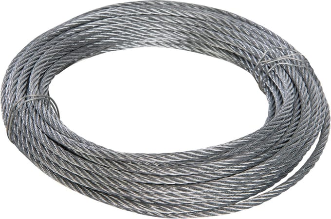 Fixman Gegalvaniseerde staaldraad - Ø 6 mm - 10 meter - Roestbestendig - Op maat te knippen