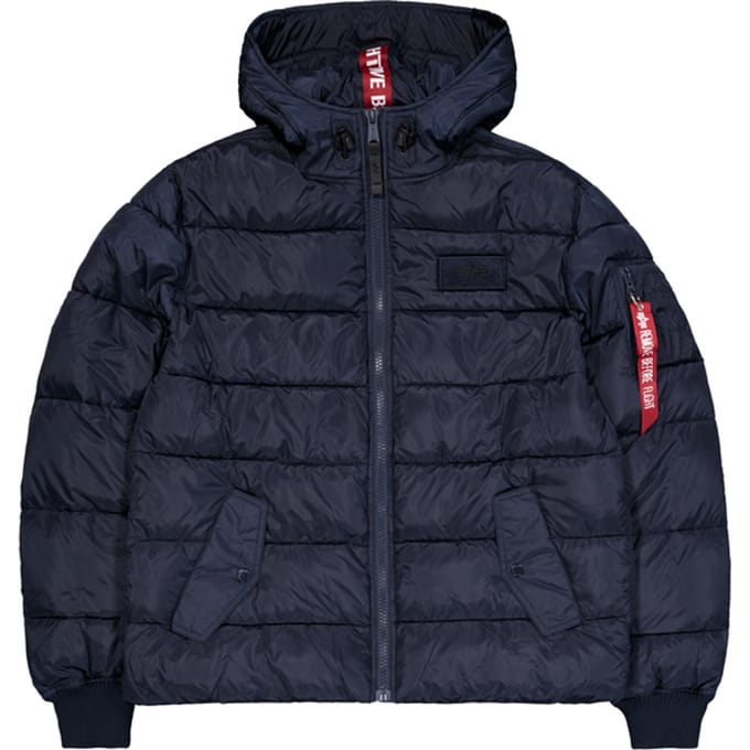 Hooded Puffer Alpha Faux Down Winter Jacket