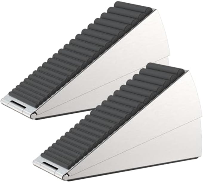 Zware Deurstopper met Compressie - 2 Stuks - 7.5cm Hoog - Geschikt voor Diverse Deuren en Vloeren