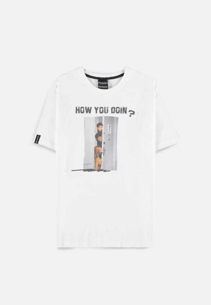 Friends - How You Doin Heren T-shirt - M - Wit