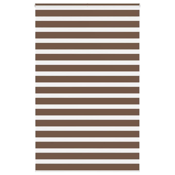 vidaXL - Zebra - rolgordijn - 150x230 - cm - stofbreedte - 145,9cm - polyester - bruin