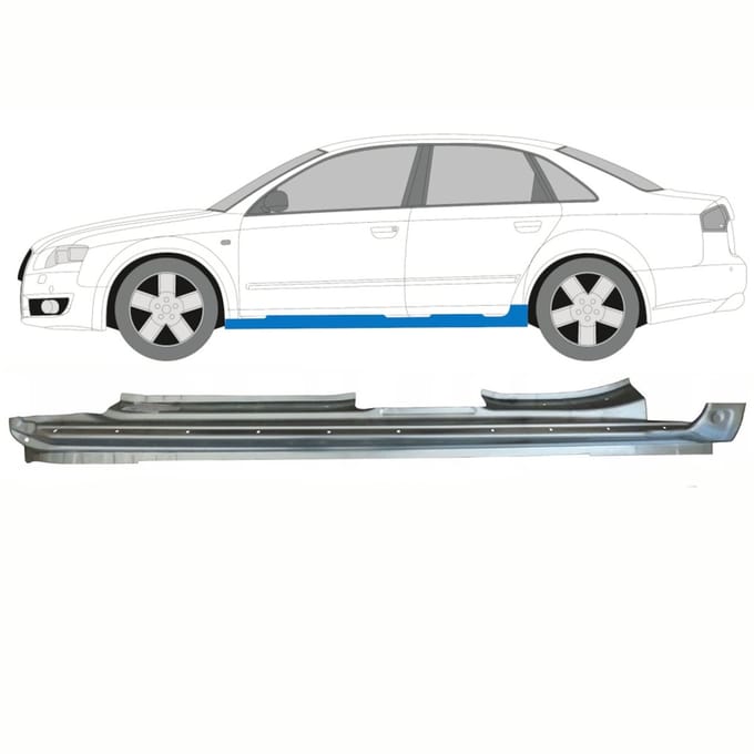 Volledige dorpel voor Audi A4 B7 2004-2007 / Links