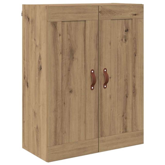 vidaXL Wandkast Artisan Eiken 69,5 x 34 x 90 cm Bewerkt hout
