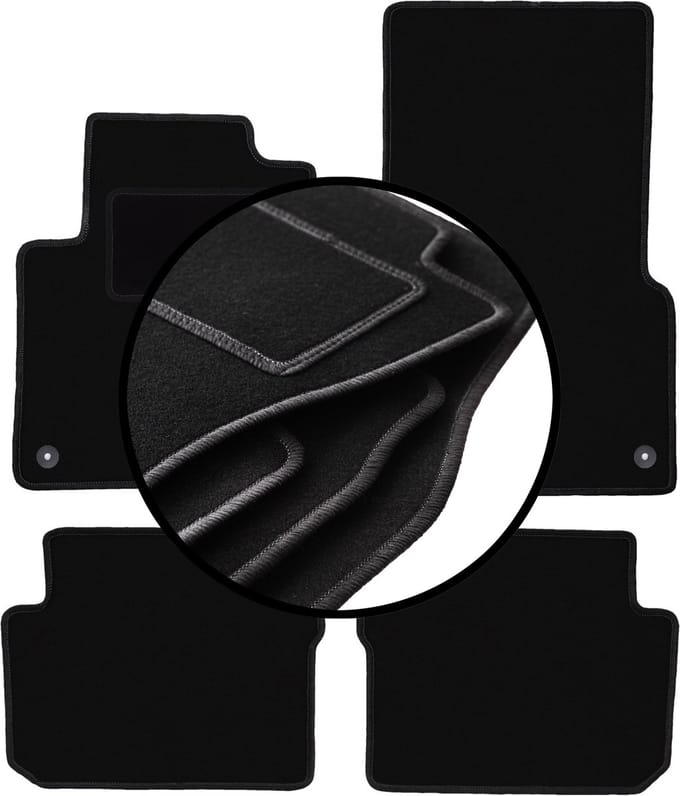 Complete set veloursmatten voor: Smart ForFour I hatchback (2004-2007)