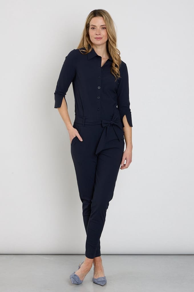 Mi Piace Travel Jumpsuit Dames - Navy - Maat S/36 - 202033