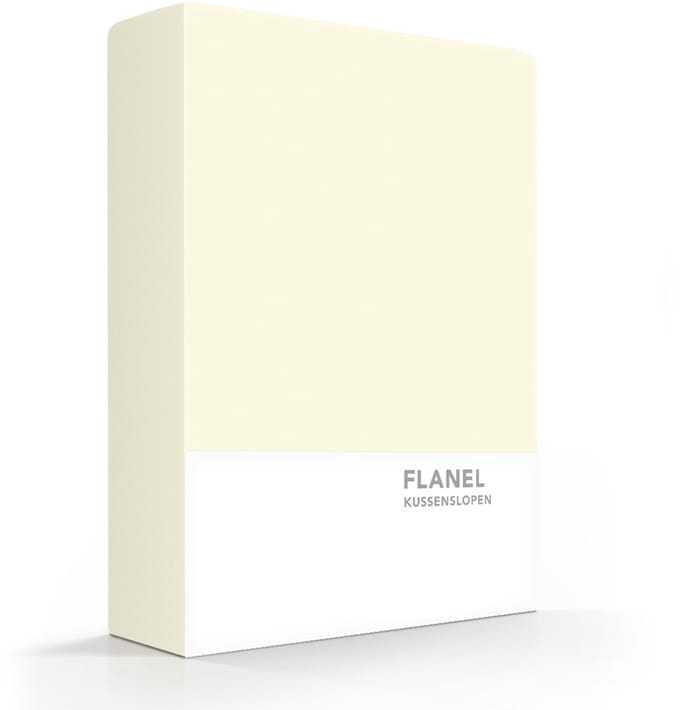 Zavelo Flanel kussenslopen Ivoor (set van 2)-60 x 70 cm (standaard)