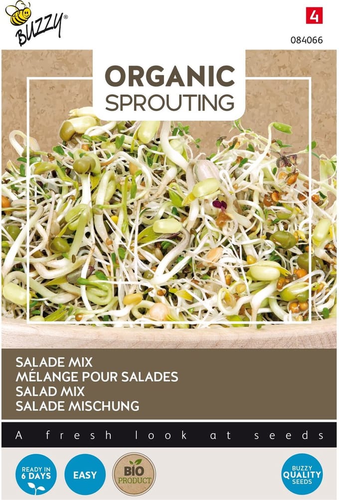 Buzzy® Organic Sprouting Salademengsel (BIO) - ca. 30 gram