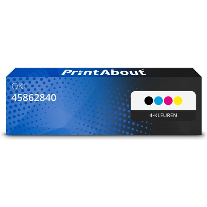PrintAbout huismerk Toner 45862840 4-kleuren Multipack Geschikt voor OKI