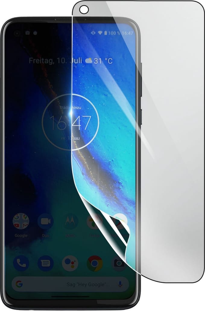 3mk, Geschikt voor Motorola Moto G Pro, Schokbestendige Hydrogel Screenprotector, Transparant