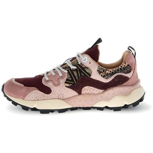 Flower Mountain dames sneakers bordo, roze