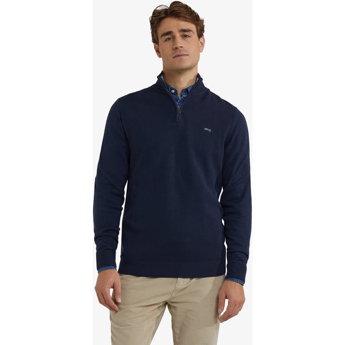 McGregor Zip Mock Sweater Navy Taglia: 3XL | Maglioni a maglia Outlet | Uomo | Blu