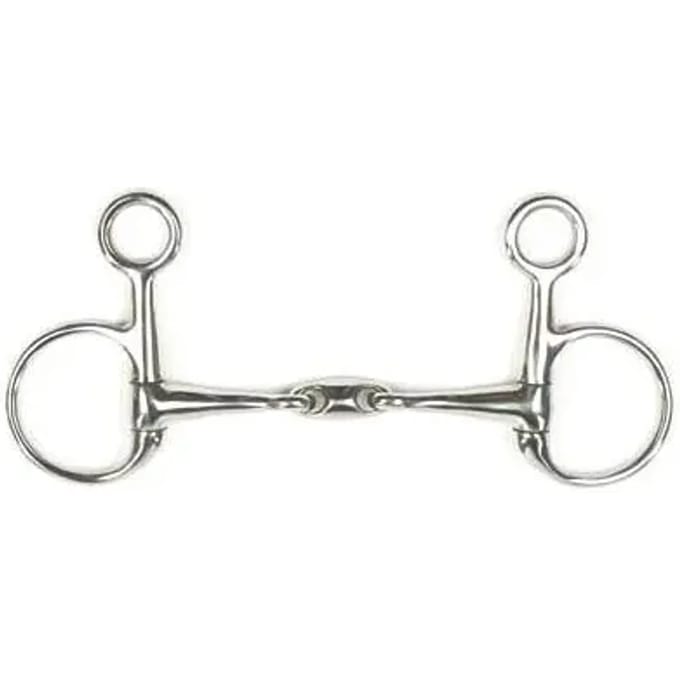 Baucher bit voor paard met dubbele pauze Metalab